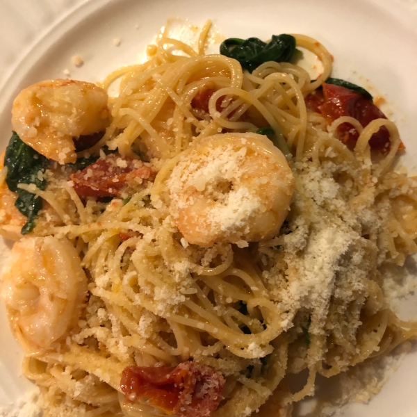 Shrimp Scampi with Sun-Dried Tomatoes