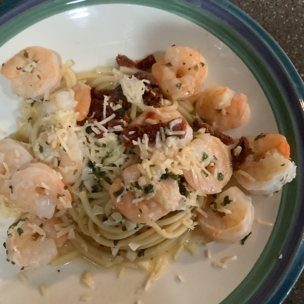 Shrimp Scampi with Sun-Dried Tomatoes