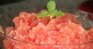 Watermelon Granita with Champagne