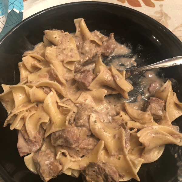 PHILLY Slow-Cooker Beef Stroganoff