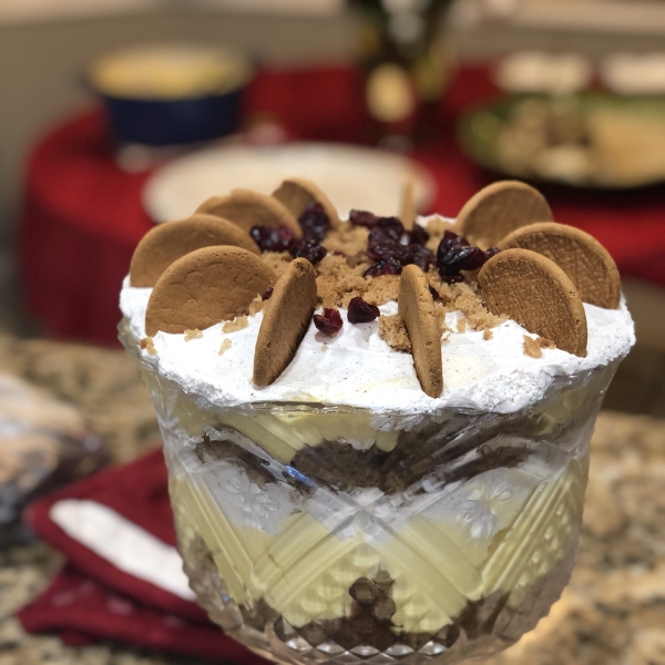 Eggnog Gingerbread Trifle