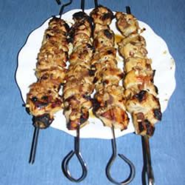 Tangy Almond Chicken Kabobs