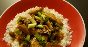 Teriyaki Chicken with Mushrooms and Broccoli