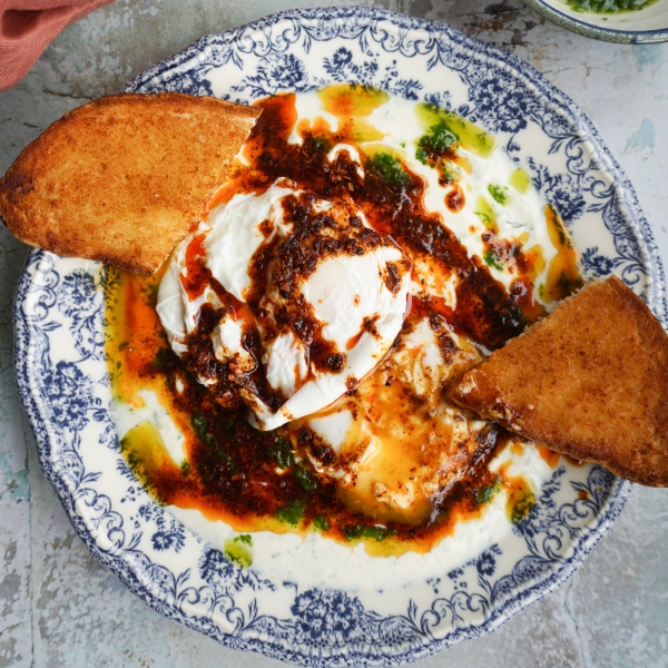 Turkish Eggs (Cilbir)
