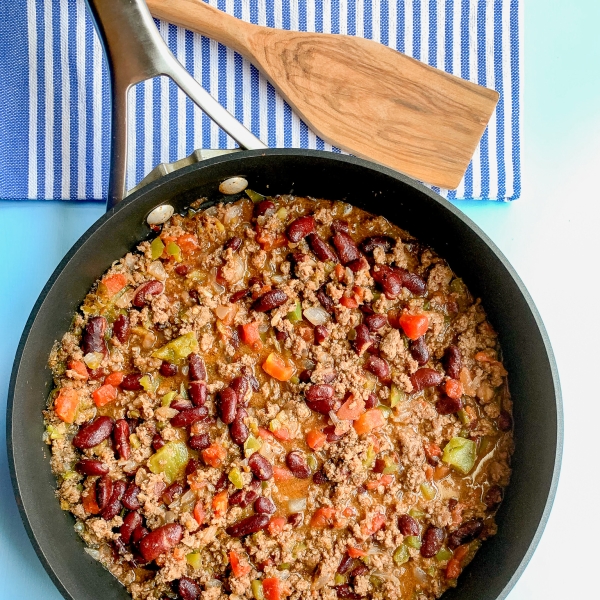 Southern Ground Beef and Bean Skillet