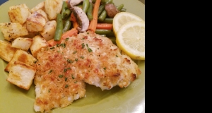 Crunchy Pecorino Baked Cod