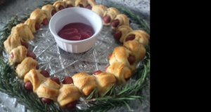 Pigs in a Blanket Christmas Wreath