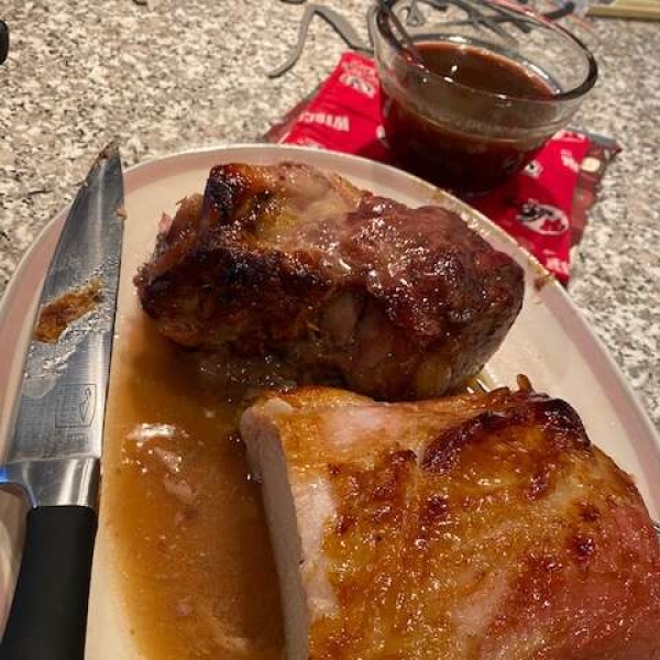 Roast Pork with Maple and Mustard Glaze