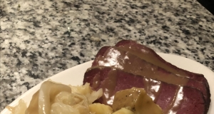 Corned Beef and Cabbage with Guinness®-Dijon Gravy