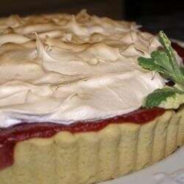 Rhubarb Meringue Squares