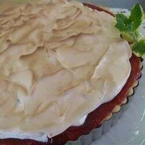 Rhubarb Meringue Squares