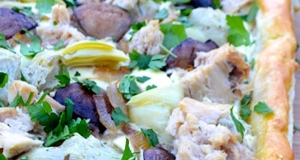 Tuna Tart with Mushrooms and Artichokes