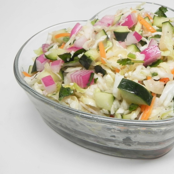 Tangy Cucumber Slaw for Tacos