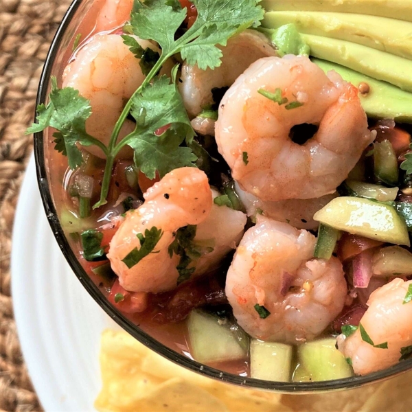Authentic Mexican Shrimp Cocktail (Coctel de Camarones estilo Mexicano)