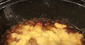 Slow Cooker Fruit Cobbler