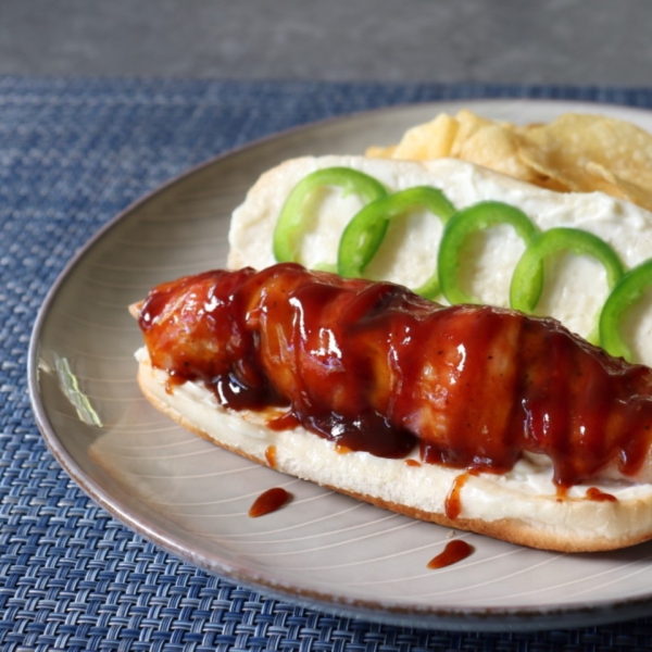 Bacon-Wrapped Chicken Dogs