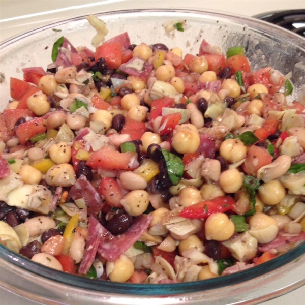 New Year Three-Bean and Artichoke Salad
