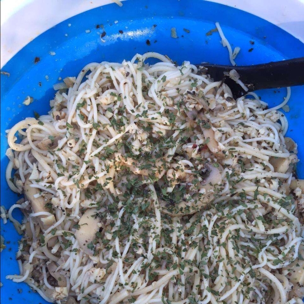 Camping Pasta with Clam Sauce