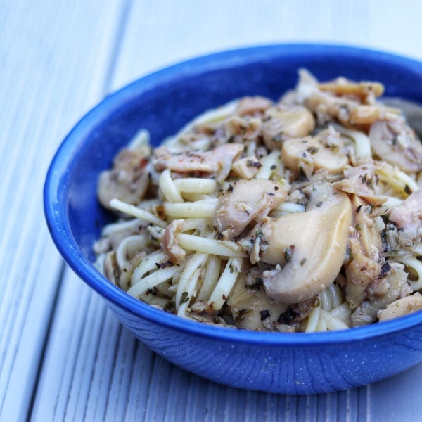 Camping Pasta with Clam Sauce