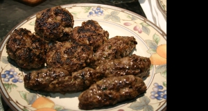 Kafta (Meat Fingers) with Tahini