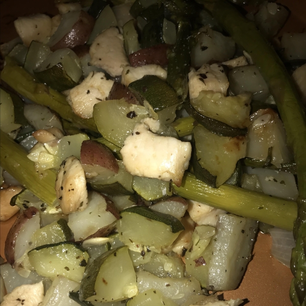 Sheet Pan Chicken and Vegetables Dinner