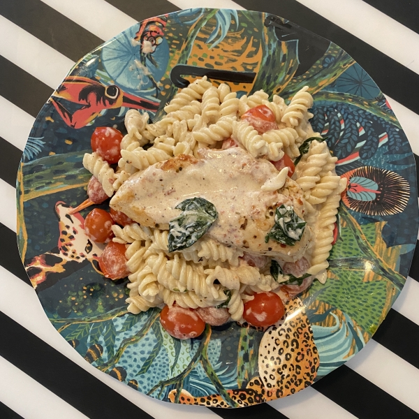 Creamy Tomato-Basil Pasta with Chicken