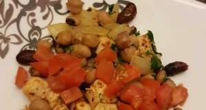 Easy Warm Chickpea Salad