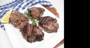 Grilled Garlic and Rosemary Lamb Loin Chops
