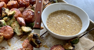 Smoked Sausage Stackers with Honey Mustard Sauce