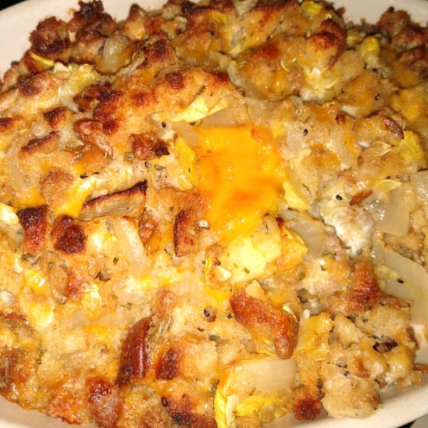 Summer Squash Casserole with Nuts