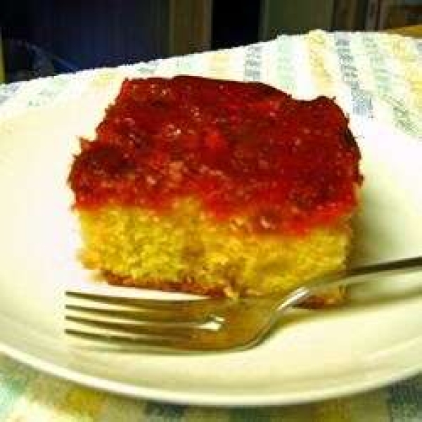 Rhubarb Upside Down Cake III