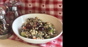 Brown and Wild Rice Salad with Grapes and Kale