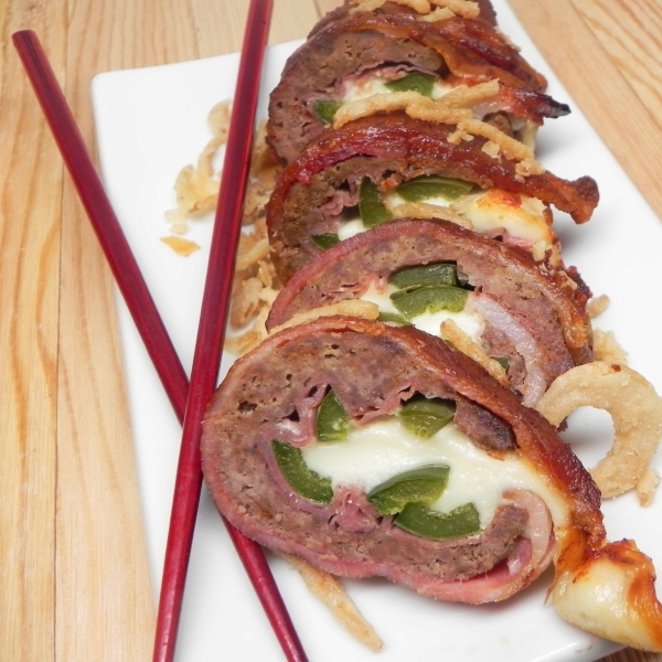 Grilled Bacon Sushi Roll