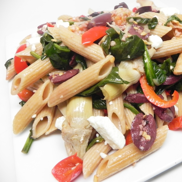 Mediterranean Whole Wheat Pasta Toss