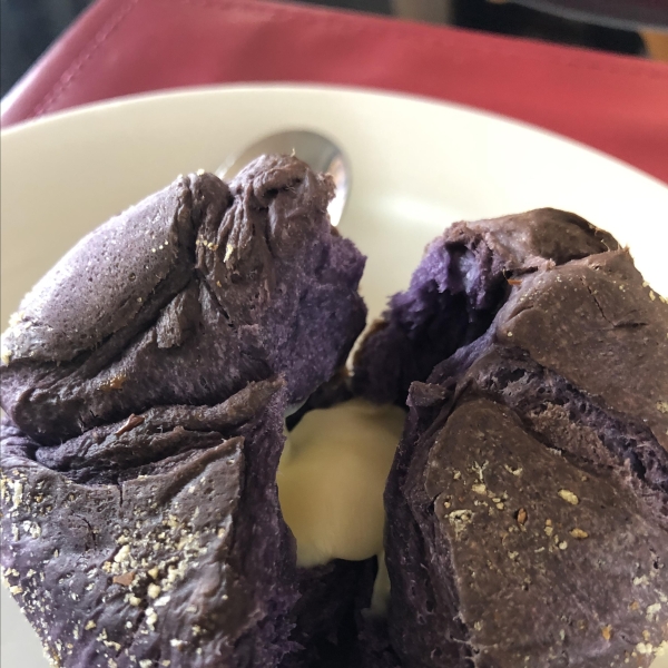 Hot Ube Pandesal (Filipino Purple Yam Bread Rolls)