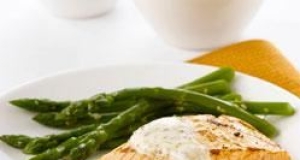 Salmon with Mustard-Cream Sauce