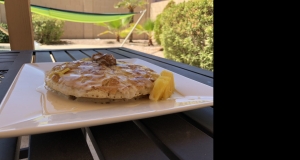 Pineapple Upside-Down Pancakes with Vanilla Cream Sauce