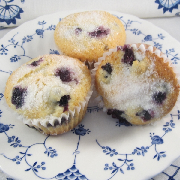 Jordan Marsh Style Blueberry Muffins
