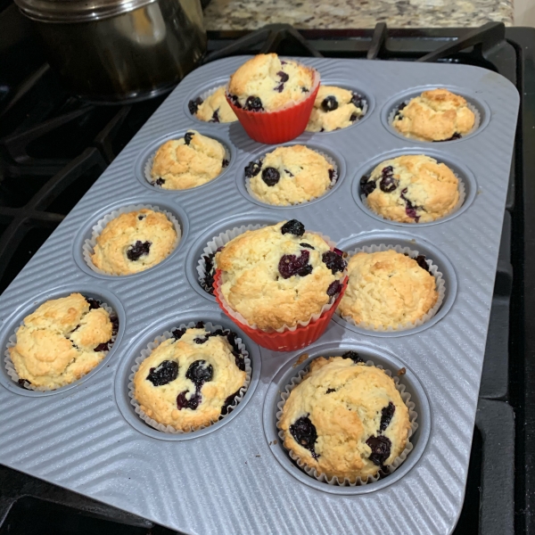 Jordan Marsh Style Blueberry Muffins