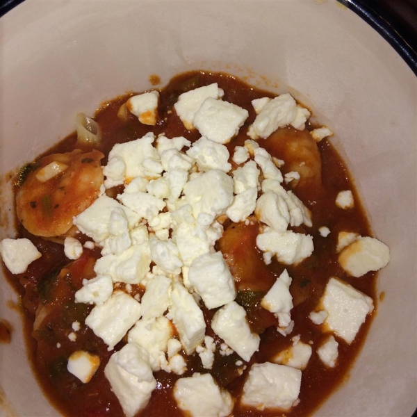 Shrimp with Tomatoes and Feta Cheese