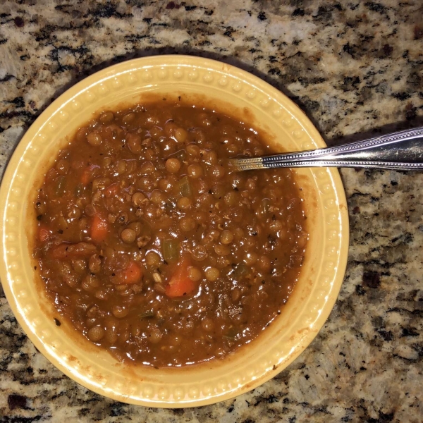 Instant Pot Lentil and Ham Soup