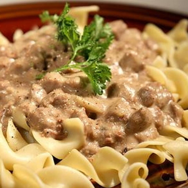Cream Cheese Steak Stroganoff