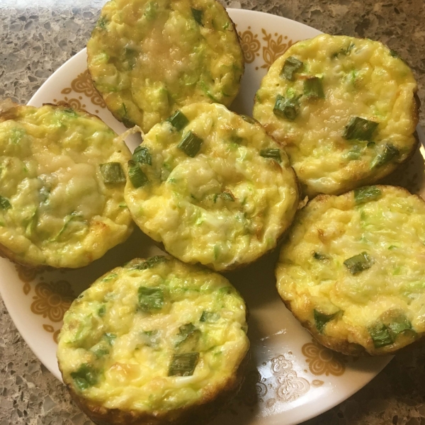 Zucchini Scallion Frittata Cups
