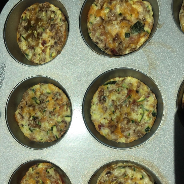 Zucchini Scallion Frittata Cups
