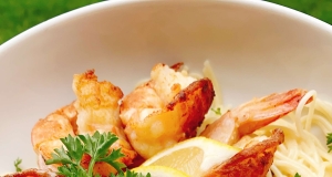 Date Night Shrimp Francese over Angel Hair Pasta
