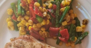 Summer Corn Salad with Asparagus