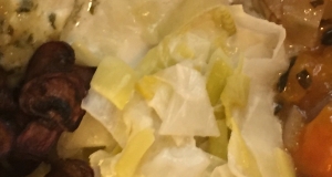 Leeks with Chardonnay and Creme Fraiche