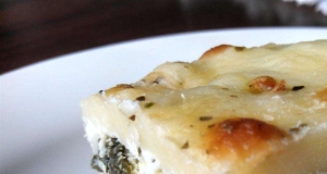 Roasted Vegetable Lasagna with Pesto Cream Sauce