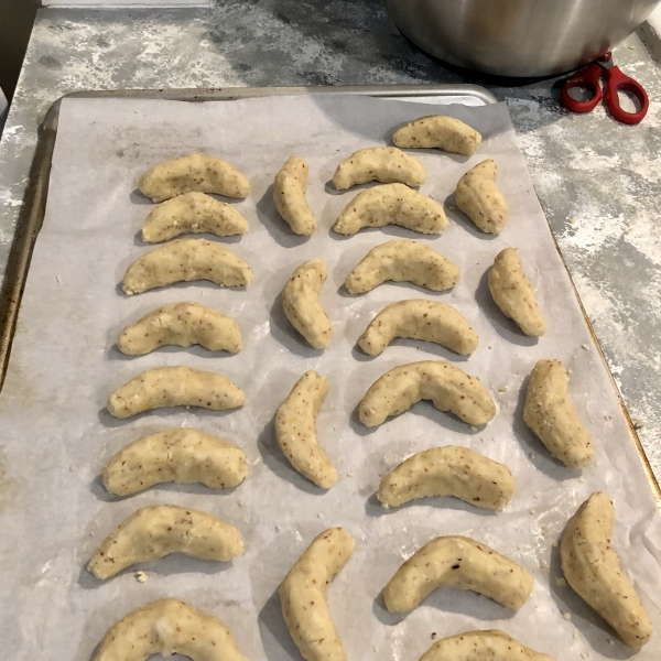 Crescent Cake Cookies
