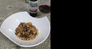 Creamy Campanelle with Ham and Mushrooms